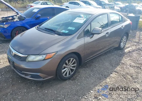 2012 Honda Civic Ex-L from USA, damaged, VIN 19XFB2F92CE312595